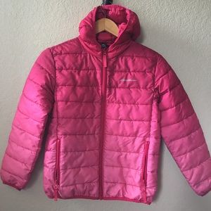 Pink Winter Jacket with Hoodie